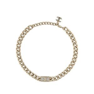 Chanel 2021 Strass CC Collar Necklace / Choker
